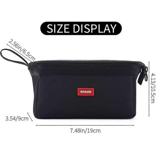 Étui À Crayons Grande Capacité Pochette À Crayon Sac À Stylo Pour L¿École Adolescente Garçon Hommes Femmes (Vert