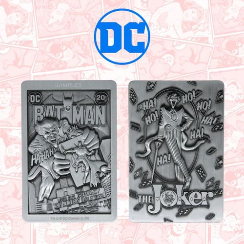 Dc Comics - The Joker - Lingot En Métal Collector '9x12.5x2.5cm'