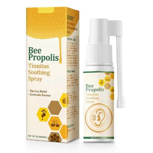 Bee Propolis Tinnitus Spray Apaisant, Spray Soulageant Les Acouphènes, Spray Pour Les Oreilles Acouphènes, Soulagement Des Acouphènes Pour Les Oreilles Bourdonnantes