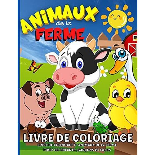 Animaux De La Ferme Livre De Coloriage