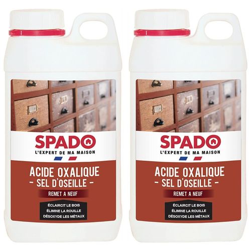 Spado Lot de 2 Flacons 750 g Acide Oxalique - Sel D'Oseille
