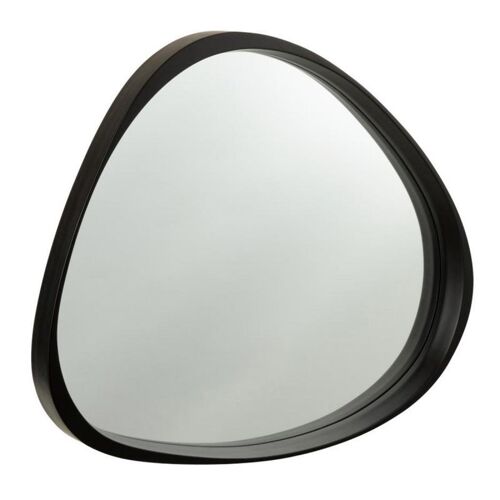 Miroir Mural en Verre Design "Giles" 77cm Noir