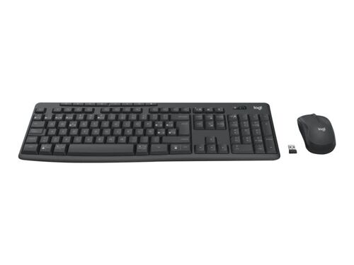 Logitech MK370 Combo for Business - Ensemble clavier et souris - sans fil - Bluetooth LE - QWERTY - Espagnol - graphite