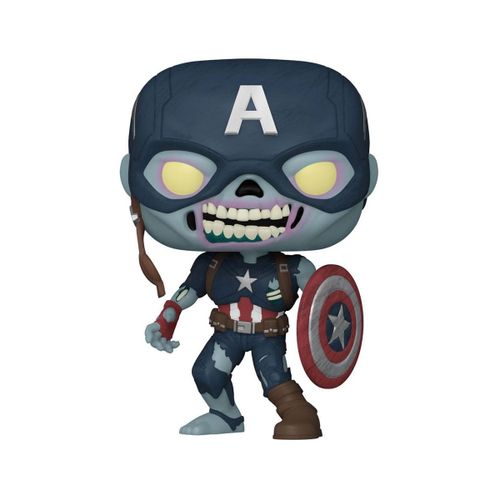 Marvel What If...? Pop! Tv Vinyl Figurine Zombie Captain America 9 Cm