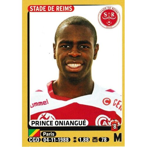 N° 376 - Stickers Image Panini Foot 2015 / 2016 - Prince Oniangue - Reims
