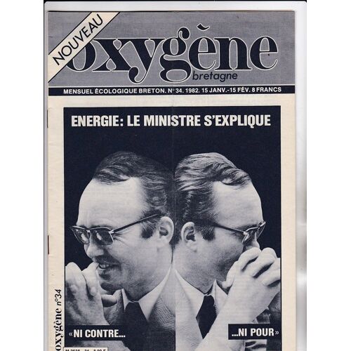 Oxygene Bretagne   Mensuel Ecologiste Breton  N°   34 