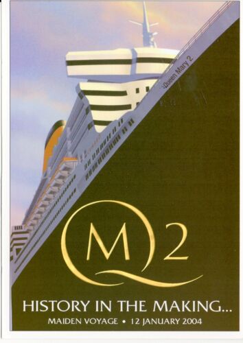 Cp - Repro Affiche Queen Mary2 History In The Making