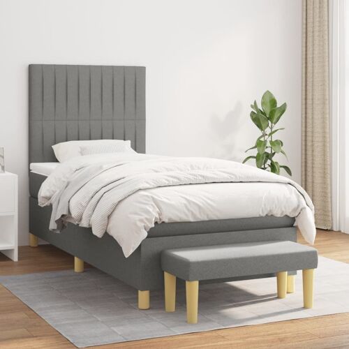 vidaXL Portail de jardin anthracite 105x130cm acier conception d'herbe