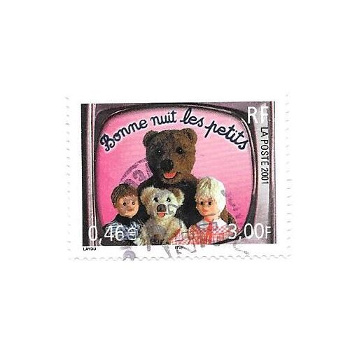 Timbre Oblitéré De 2001,N°3372.Personnages De "Bonne Nuit Les Petits".