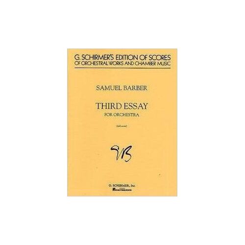 Third Essay: For Orchestra Full Score
