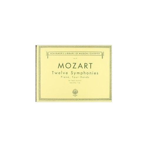 12 Symphonies - Book 2: Nos. 7-12: Schirmer Library Of Classics Volume 72 Piano Duet