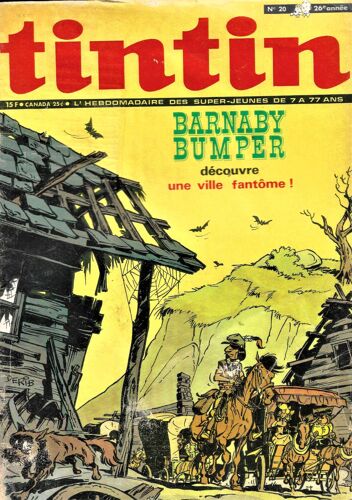 Tintin N° 20 / 1971 -Edition Belge - Barnaby Bumper
