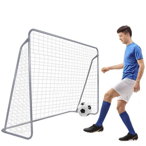 But De Football D'entraînement Avec Filet - Springos - Dimensions 240 X 170 Cm - Acier
