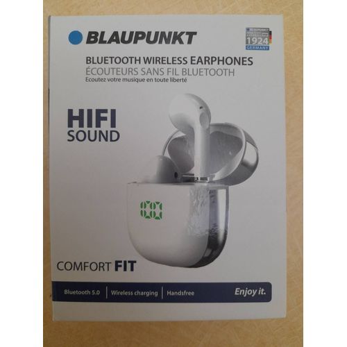 Ecouteurs sans fil Bluetooth BLAUPUNKT comfort Fit - Blanc