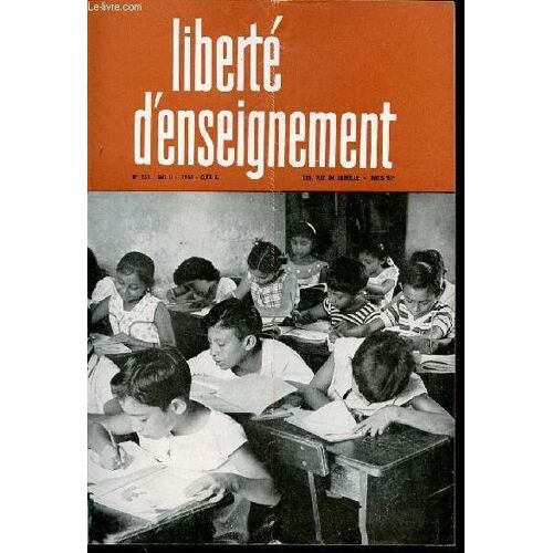 Revue Liberte D'enseigner N°253 - Revue Bi-Mensuelle.