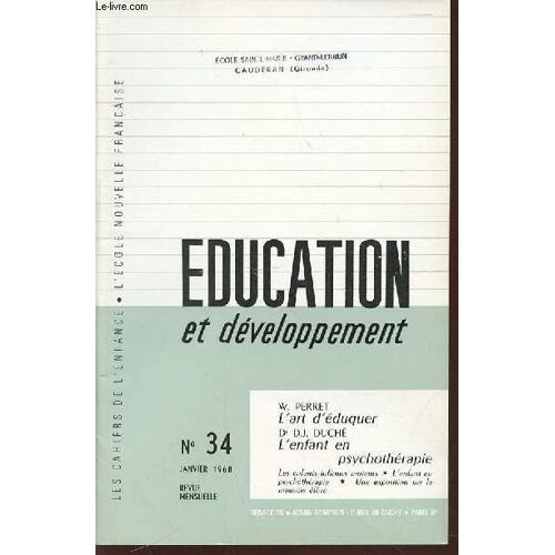 Revue Education Et Developpement N°34 - Revue Mensuelle.