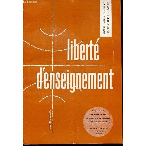 Revue Liberte D'enseigner N°209 - Revue Bi-Mensuelle.