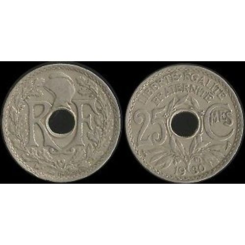 25 Ct Francs Lindauer 1930