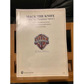Kurt Weill Mack The Knife Opéra 4 Sous Partition Chant Piano Accords Ed. Warner