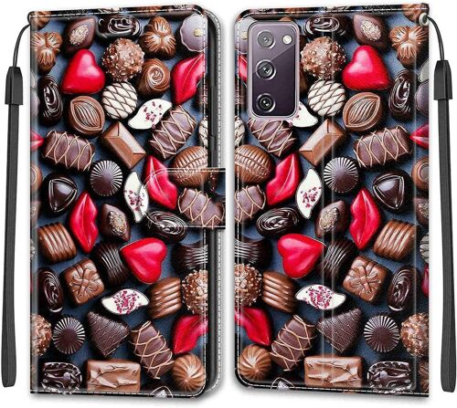 Coque Pour Samsung Galaxy S20 Fe 5g, Etui Samsung S20 Fe 5g, Housse De Galaxy S20 Fe 5g En Cuir Pu, Etui Housse En Cuir De Protection Avec [Magnetique] Flip Portefeuille (Chocolat)
