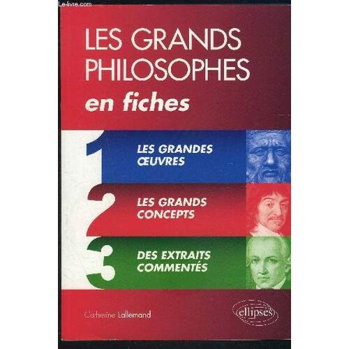 Les Grands Philosophes En Fiches- Les Grandes Oeuvres- Les Grands Concepts- Des Extraits Commentes