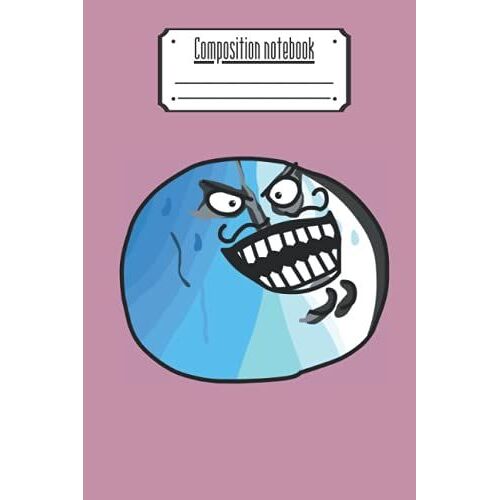 Blueberry Face Meme Composition Notebook: Wide-Ruled, 6 X 9, 100 Pages, For Kids, Teens, Adults And Everyone