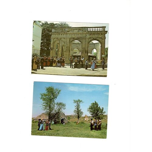 4 Cartes Danses Folkloriques Aveyron