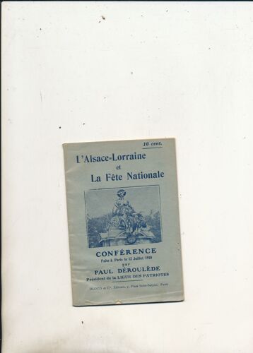 L'alsace Lorraine Et La Fête Nationale