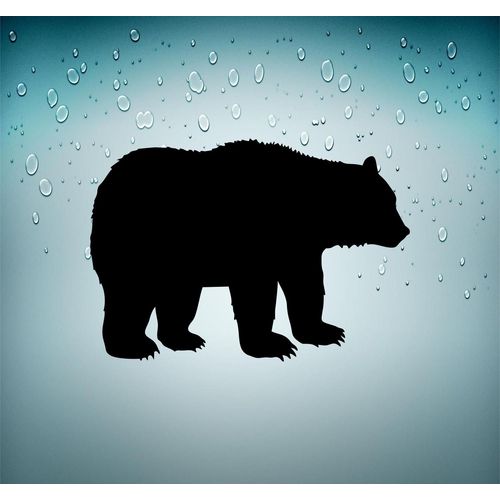 Autocollant Sticker Voiture Moto Macbook Ours Bear Beer Silhouette  Grizzli