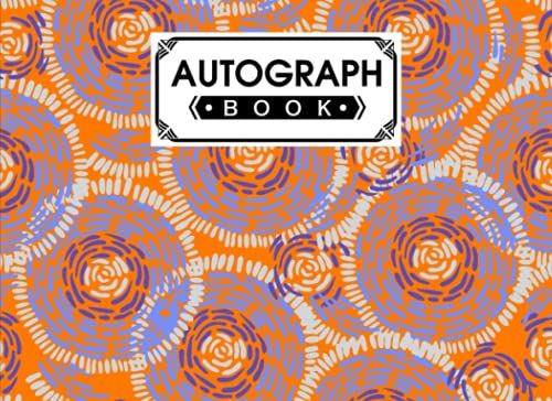 Autograph Book: Rhombus Cover | Autograph Book For Adults & Kids, 150 Blank Pages, Starlight Design, Keepsake, Size 8.25" X 6" By Amalie Stumpf