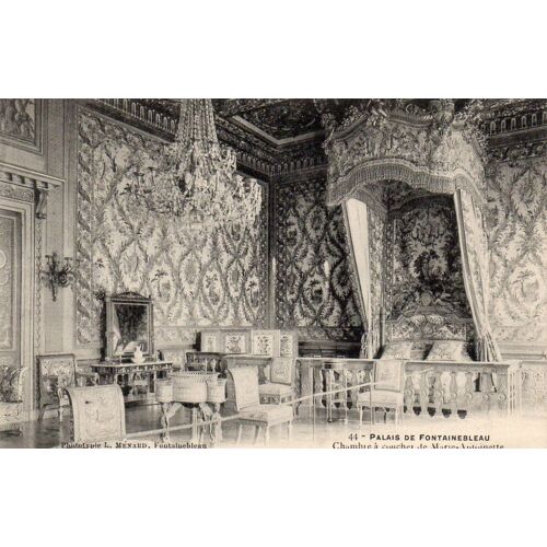 Carte Postale Ancienne -  Palais De Fontainebleau - Chambre À Coucher De Marie-Antoinette