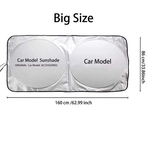 Parasol Coche Pour Tesla Modèle S X Y 3 Voiture Parasol Logo Pare-Soleil Ombre Couverture Protection Uv Protection Solaire Auto Style Accessoires