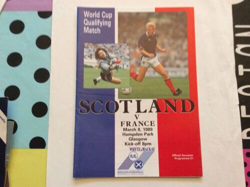 World Cup Qualifying Match Scotland/France Du 8/03/1979
