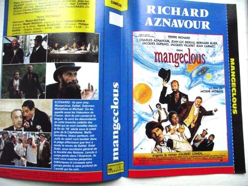 Jaquette Du Film.Mangeclous(1988).Réalisation.Moshé Misrahi Avec Pierre Richard Bernard Blier Jacques Villeret Jacques Duflho Jean Luc Bideau