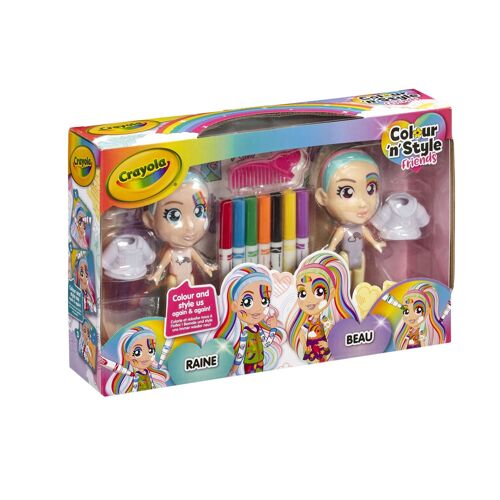 Goliath Poupées Colour N Style Rainbow Twins