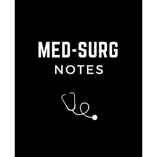 Medical Surgical Nursing Template Study Notebook Journal | Nursing School Templates | Med Surg Nurse Note Guide