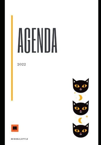Agenda Giornaliera 2022 - Gatti - Un Giorno Per Pagina - Gatto Nero: Da Gennaio 2022 A Dicembre 2022 (12 Mesi) , Daily Planner