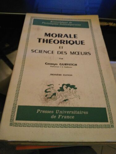 Morale Theorique Et Science Des Moeurs - Deuxieme Edition - Nouvelle Encyclop...