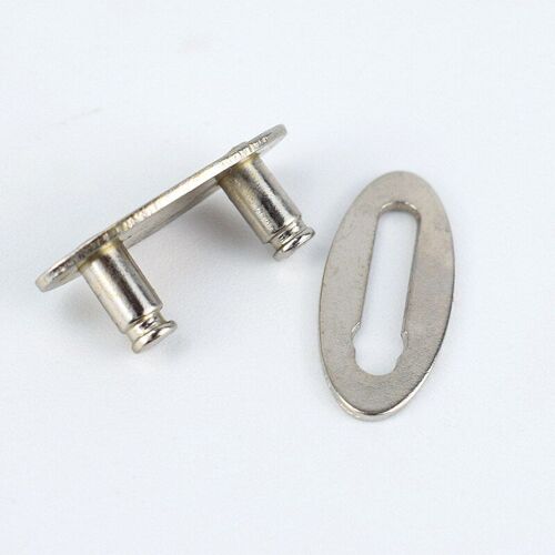 Chaîne De Vélo 100 Maillons À Engrenage Fixe, Chaîne De Vélo À Vitesse Unique, Pour Système De Vitesse Universel, Forme Ovale