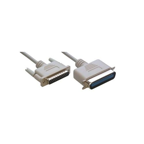 Câble parallèle DB25 mâle / centronics 36 mâle EPP - 2m