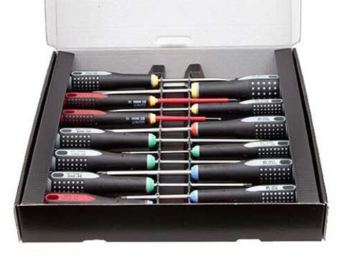 Bahco BE-9875 - Jeu de tournevis ERGO? pour vis à fente, vis Phillips, Pozidriv et TORX®, avec poignée en caoutchouc ? 13 pièces