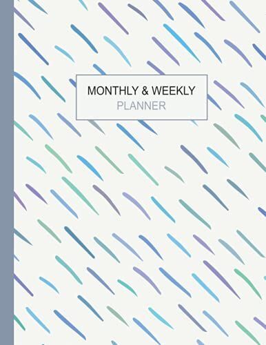 Monthly & Weekly Planner: Big Undated Planner, Size 8.5 X 11", Cool Blue Cover 5 : The Planner Is Designed To Fill The Margins Of The Paper To Give You Enough Space To Take Notes Or Make Plans.