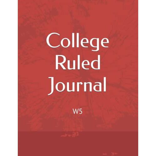 College Ruled Journal: W5