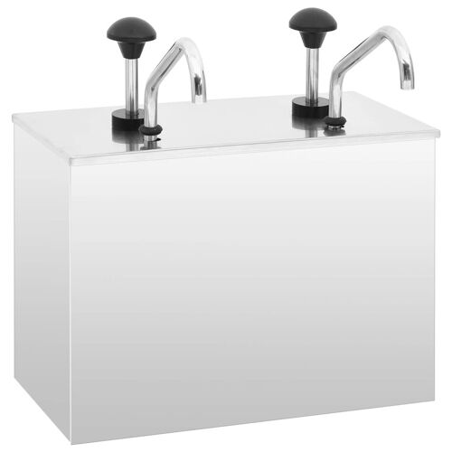 vidaXL Distributeur de sauces Acier inoxydable 2 x 3,5 L