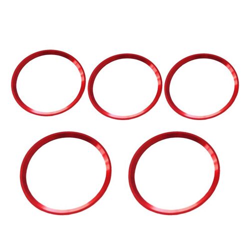 Bague Intérieure De Garniture Autocollante Pour Sortie D'air Conditionné, 5 Pièces/Ensemble, Pour Mercedes Benz A W177 B W247 Glb X247 Cla C118 Gla H247 2020 +