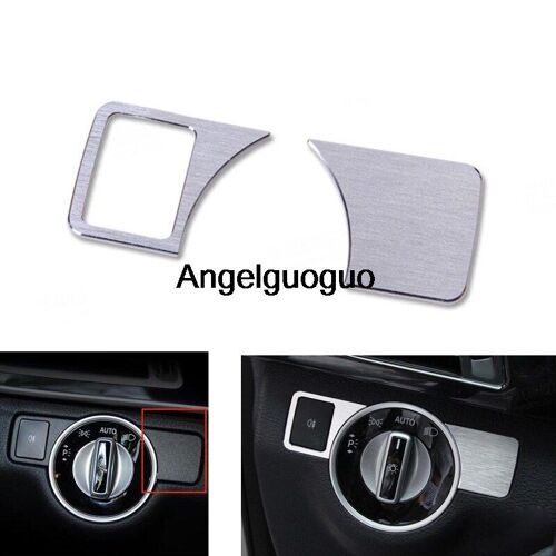 Couvercle Décoratif En Alliage D'aluminium Pour Interrupteur De Phare De Voiture, Pour Mercedes Benz Cla Gla Classe A B C