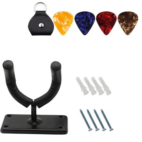 Support De Guitare Universel, Crochet Mural, Présentoir D'instruments, Support De Médiator Avec Vis, Pièces De Plaque À Gratter