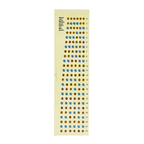 Guitare Autocollants Guitarra Pratique Manche Note Étiquettes Autocollants Touche Carte Autocollant Pour Acoustique 6 Cordes Guitare Débutant