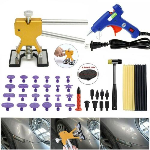 Kit De Débosselage De Voiture Sans Peinture, 24 Pièces, Extracteur De Bosses, Kit De Réparation De La Grêle, Ensemble D'outils En Tôle, Outil De Réparation Automobile