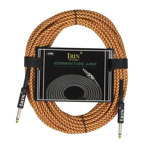 Câble de guitare de 10m, Jack de 6.35mm, basse électrique acoustique à amplificateur, cordon de connexion pour Console de son de Piano, mandoline de clavier